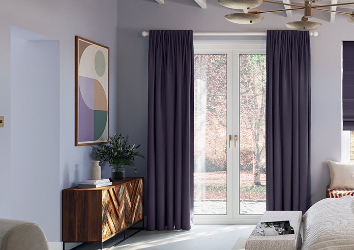 Kyoto Faux Silk, Berry - Made to Measure Curtains - Image 3